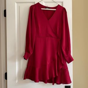 Red cocktail dress